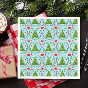 Baby Girl Santa Outfit Baby Shower Pattern Napkin