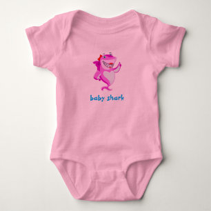 Baby girl shark bodysuit