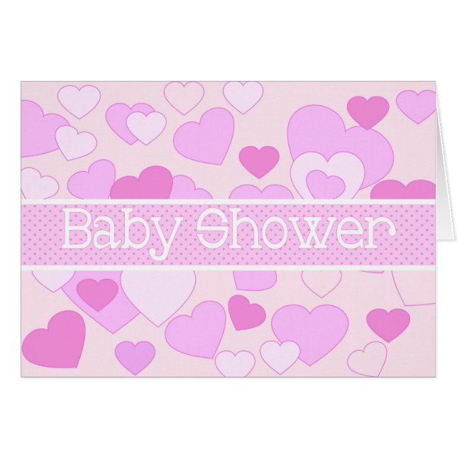 Baby Girl Shower Gift Card (Front Horizontal)