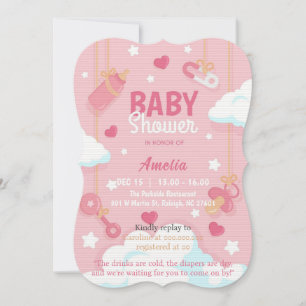 Baby Girl Shower Invitation