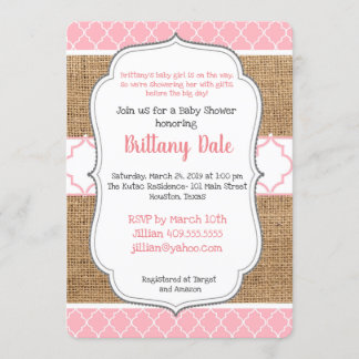 Baby Girl Shower Invitation