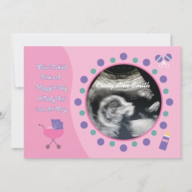 Baby Girl Shower Invitation (Front)