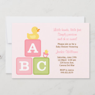 Baby Girl Shower Invitation