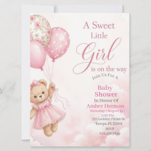 Baby Girl Shower Invitation