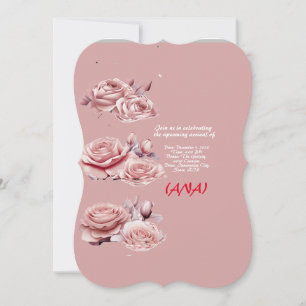 baby girl shower invitation card