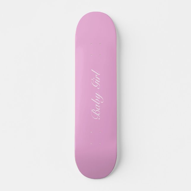 Baby Girl skateboard light pink (Front)