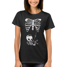 Baby Girl Skeleton Pregnancy Announcement Ha