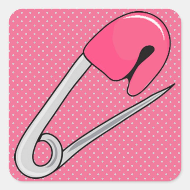 Baby Girl Square Sticker (Front)