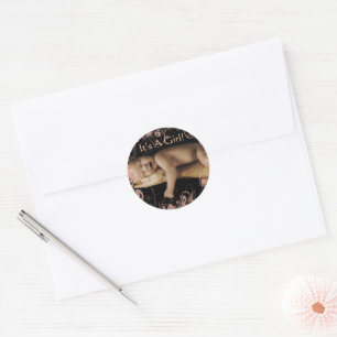 Baby Girl Stickers with your baby photo