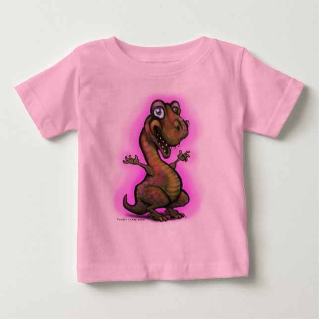 Baby Girl T-Rex T-Shirt (Front)