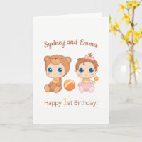 Baby Girl Twins First Birthday Names Blank