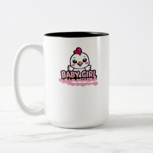 Baby girl Two-Tone coffee mug