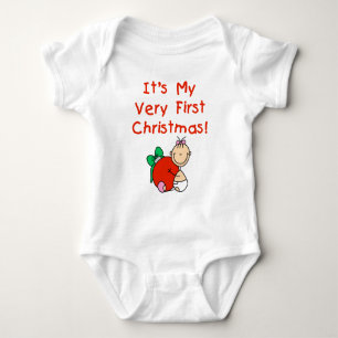Baby Girl Very 1st Christmas Bodysuit