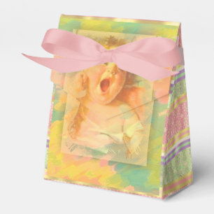 Baby girl vintage watercolor cute elegant shower favour box
