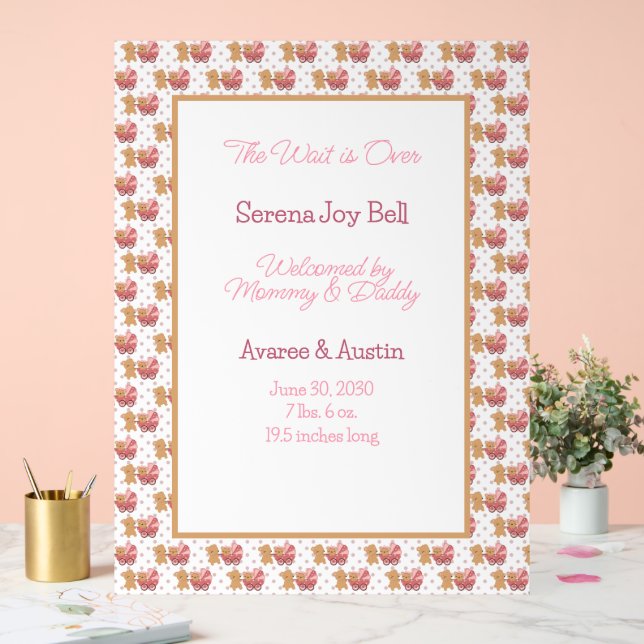 Baby Girl Welcome Sign  (Wedding)