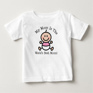 Baby Girl Worlds Best Mum Mothers Day T-Shirt