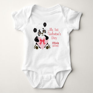 Baby Girl's First Valentine's Day Baby Bodysuit