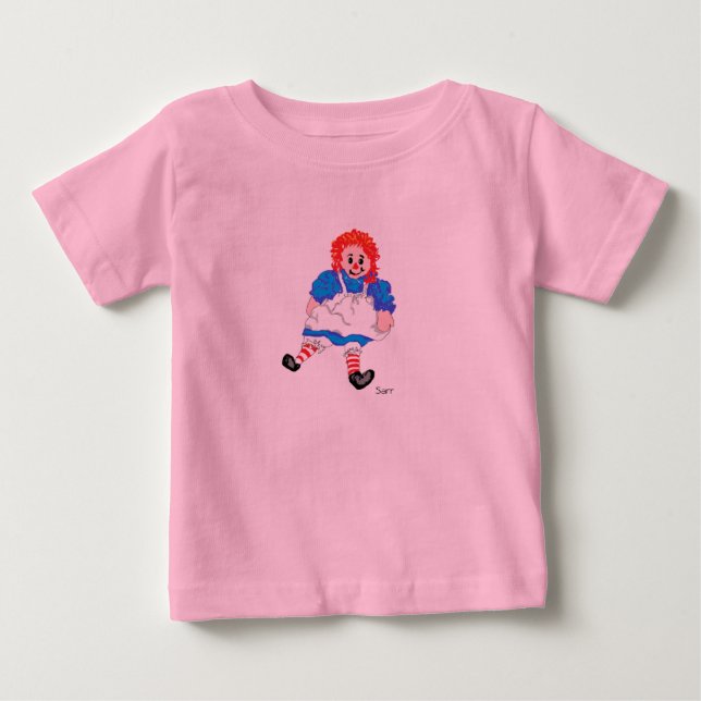 Baby Girl's T-shirt Raggedy Ann by Sarr (Front)