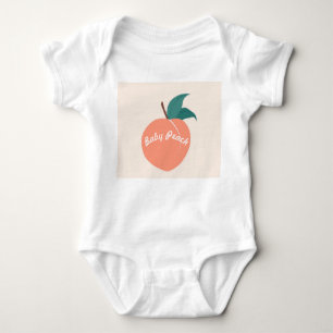 Baby Girls Vest ‘Baby Peach’ Baby Bodysuit