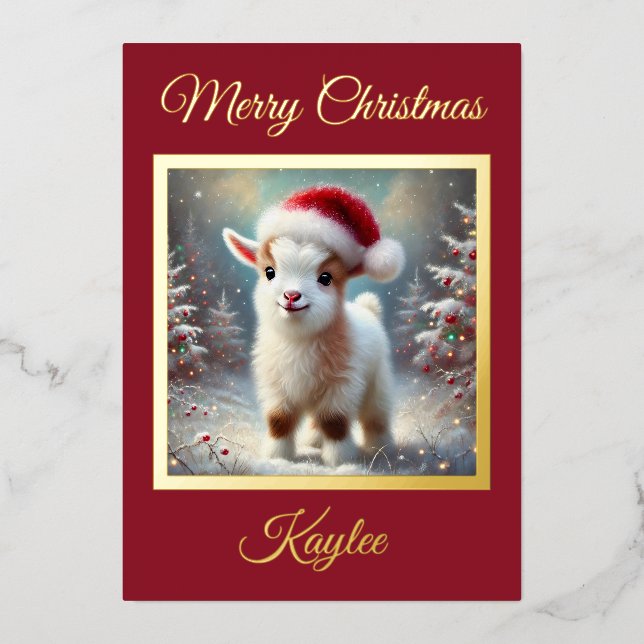 Baby Goat First Christmas (Front)