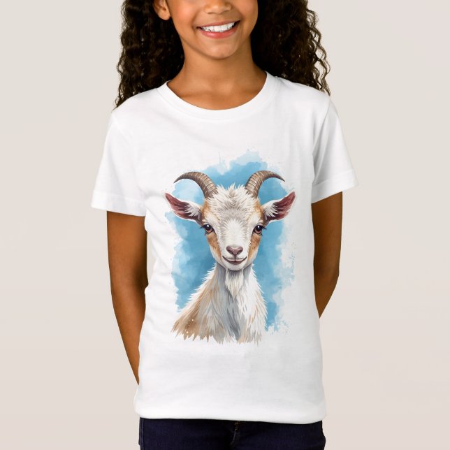 Baby Goat Smiling T-Shirt (Front)