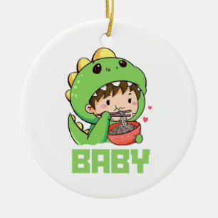baby godzilla ceramic tree decoration