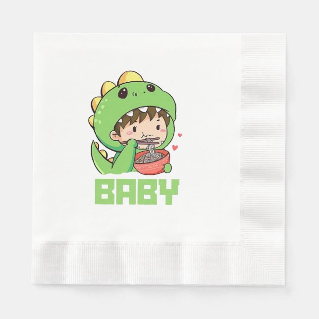 baby godzilla napkin (Front)