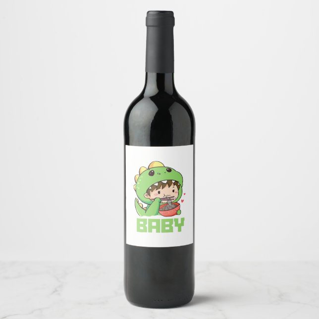 baby godzilla wine label (Front)
