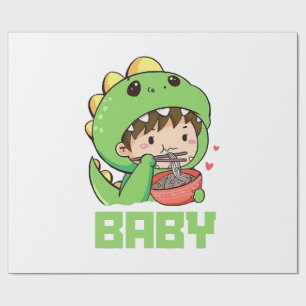 baby godzilla wrapping paper