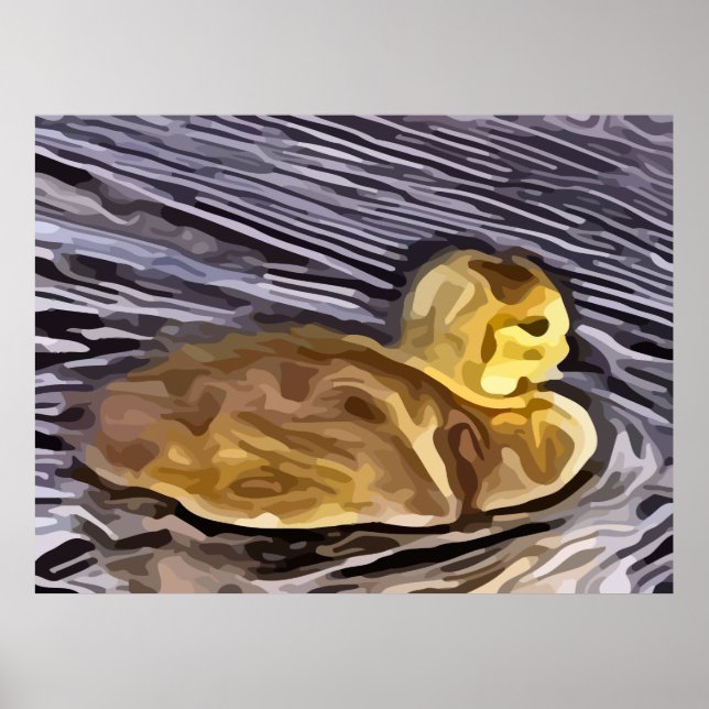 baby goose painting poster (Front)