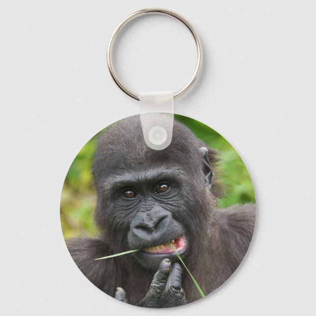 Baby Gorilla Cuteness Key Ring (Front)