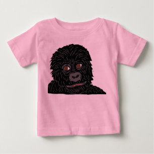 baby gorilla with gorilla paw on back T-Shirt