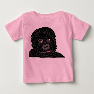baby gorilla with gorilla paw on back T-Shirt