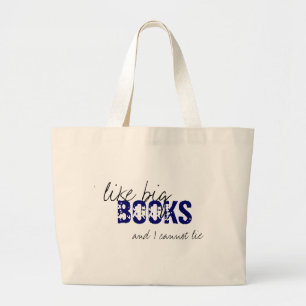 Baby Got Books Large Tote Bag