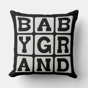 Baby Grand, Piano Musical Instrument Cushion
