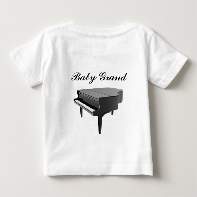 Baby Grand Piano T-Shirt (Back)