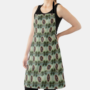 Baby Grey Squirrels Christmas Apron