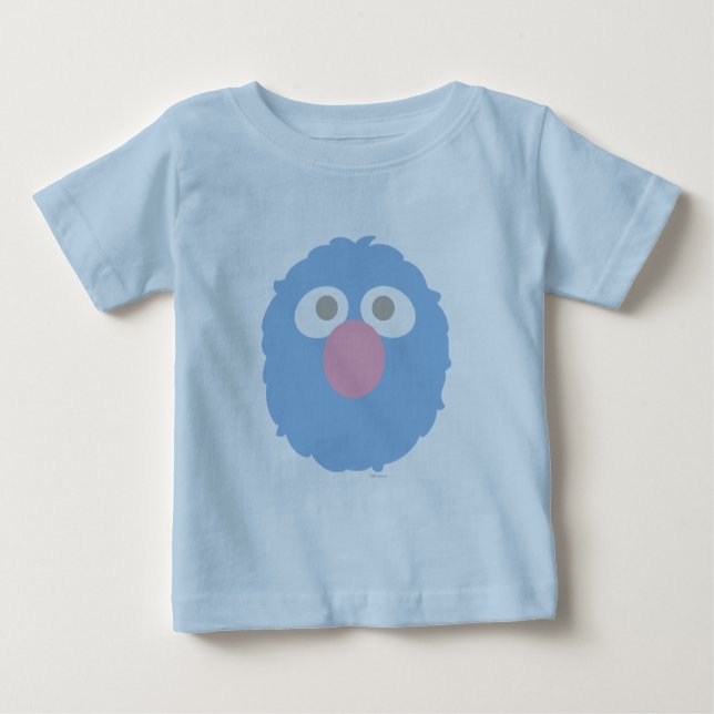 Baby Grover Face Baby T-Shirt (Front)