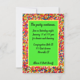 Baby Gumballs Partycard Invitation