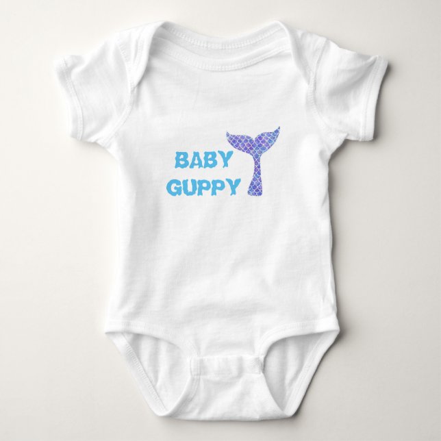 Baby Guppy Outfit Baby Bodysuit (Front)