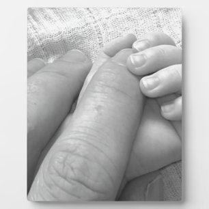 Baby Hand Fingers Hands Hold Grasping Gentle Soft Plaque