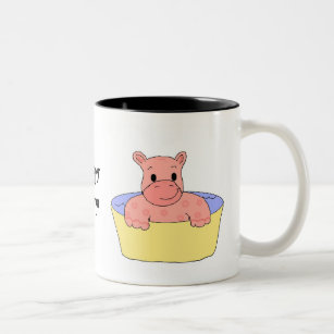 Baby  Happy Hippo Two-Tone Coffee Mug