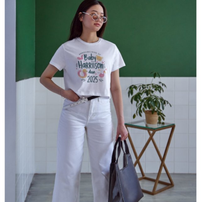 Baby Harrison Due 2025 | Adorable Pregnancy  T-Shirt (Creator Uploaded)