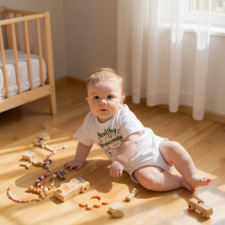 Baby Healthy and Unvaccinated  Baby Bodysuit