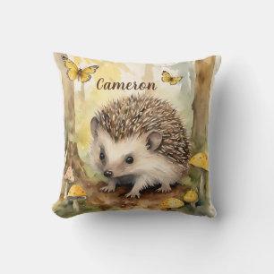 Baby Hedgehog Gender Neutral Personalised Cushion