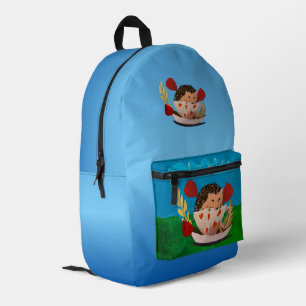 Baby Hedgehog Printed Backpack