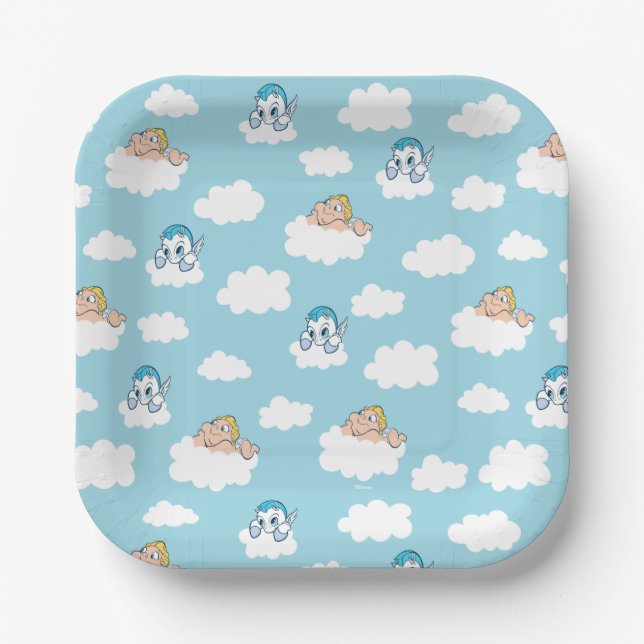 Baby Hercules and Pegasus Cloud Pattern Paper Plat Paper Plate (Front)
