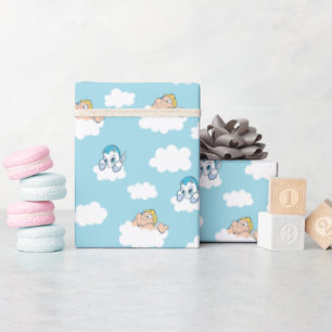 Baby Hercules and Pegasus Cloud Pattern Wrapping P Wrapping Paper