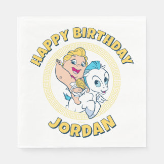 Baby Hercules Riding Pegasus Napkins