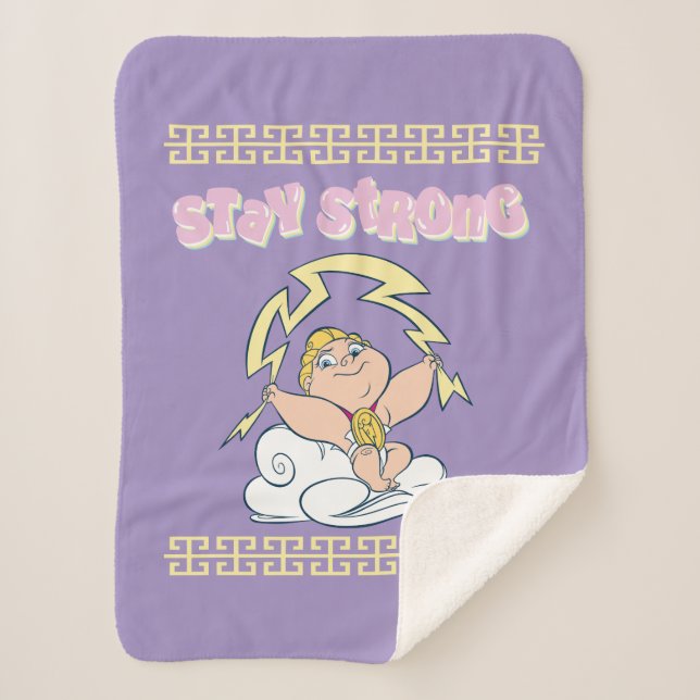 Baby Hercules - Stay Strong Sherpa Blanket (Front)